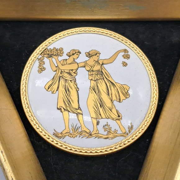 Vintage Framed Cameo by B&S Creations Greek Theme - Picture 8 of 11